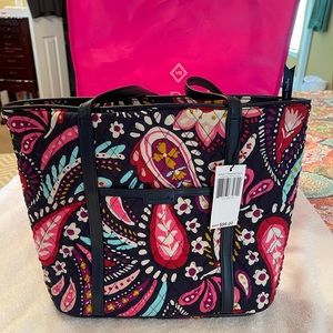 Vera Bradley Small Trimmed Tote & Accordion Wallet